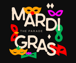 Mardi Gras Parade Mask Facebook post Image Preview