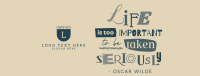Life is Important Quote Facebook cover Image Preview