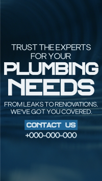 Modern Minimalist Plumbing Services Instagram Reel Preview