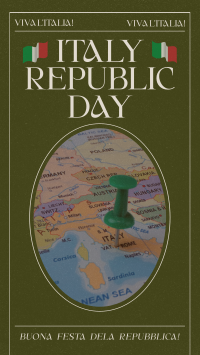 Retro Italian Republic Day YouTube Short Design