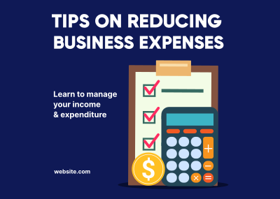 Reduce Expenses Postcard Image Preview