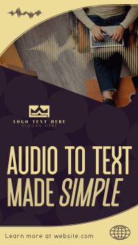 Audio Transcribing Service Instagram Reel Preview