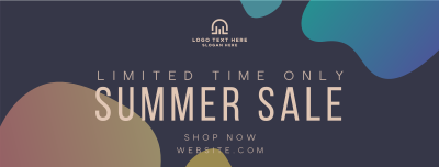 Summer Sale Puddles Facebook cover Image Preview