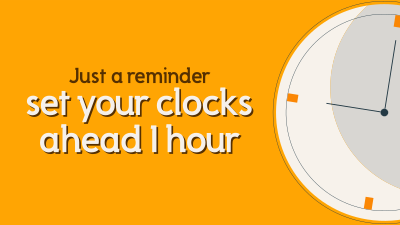 Daylight Saving Reminder Facebook event cover Image Preview