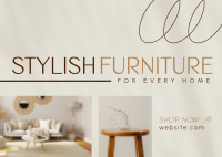 Stylish Furniture Store Postcard Image Preview