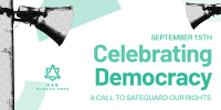 Modern Democracy Celebration Twitter Post Image Preview