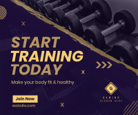 Gym Training Facebook Post Design