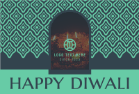 Intricate Diwali Temple Pinterest Cover Design