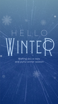 Cozy Winter Greeting TikTok video Image Preview