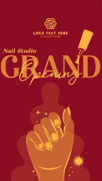 Nail Salon Opening Instagram Story Design