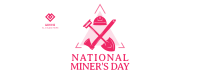 Miner's Day Badge Facebook Cover Image Preview