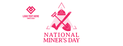 Miner's Day Badge Facebook cover Image Preview