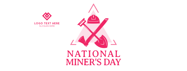 Miner's Day Badge Facebook Cover Design Image Preview