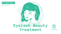 Eyelash Treatment Facebook Event Cover Design