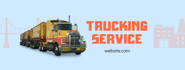 Pro Trucking Service Facebook Cover Design Image Preview