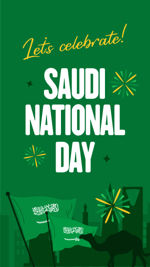 Saudi Day Celebration Facebook story Image Preview