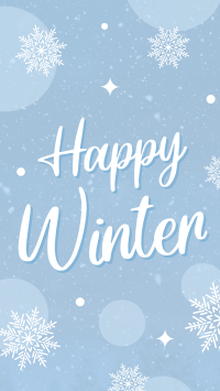 Simple Winterly Greeting Instagram Reel Image Preview