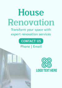 Simple Home Renovation Flyer Design