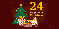 Festive Christmas Countdown Twitter Post Image Preview