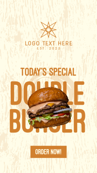 Double Burger Facebook Story Design