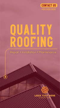 Quality Roofing Instagram Story Design