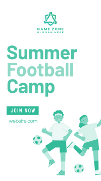 Summer Football Camp Facebook story Image Preview