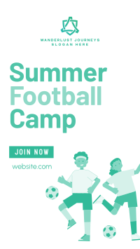Summer Football Camp Facebook story Image Preview
