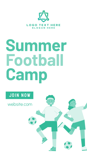 Summer Football Camp Facebook story Image Preview