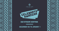 Celebrate Kwanzaa Heritage Facebook Ad Design