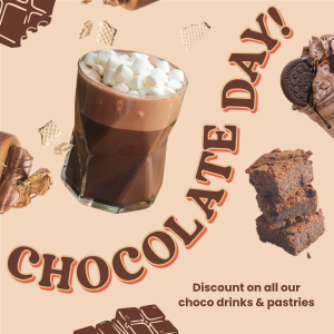 Chocolate Pastry Sale Instagram post Image Preview