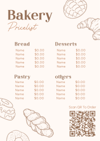 Classic Bakery Menu Image Preview