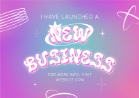 Y2K New Business Postcard Image Preview