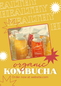 Healthy Kombucha Flyer Design