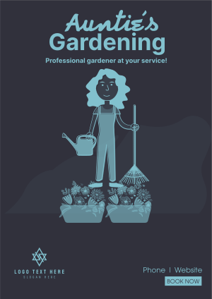 Auntie's Gardening Flyer Image Preview