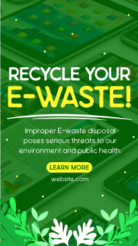 Recycle your E-waste Instagram reel Image Preview