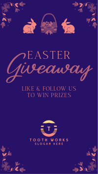 Easter Bunny Giveaway Facebook story Image Preview