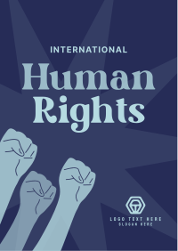 International Human Rights Flyer Design