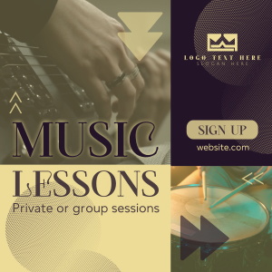 Cool Music Lessons Instagram post Image Preview