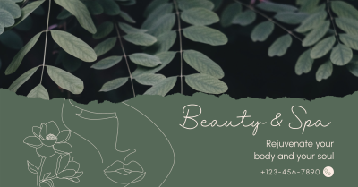 Beauty Spa Booking Facebook ad Image Preview