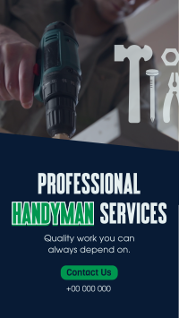 Professional Handyman Services TikTok video Image Preview