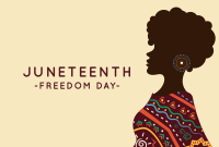 Beautiful Woman Juneteenth Pinterest board cover Image Preview
