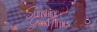 Retro Summer Sunshine Twitter header (cover) Image Preview