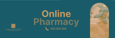 Modern Online Pharmacy Twitter header (cover) Image Preview