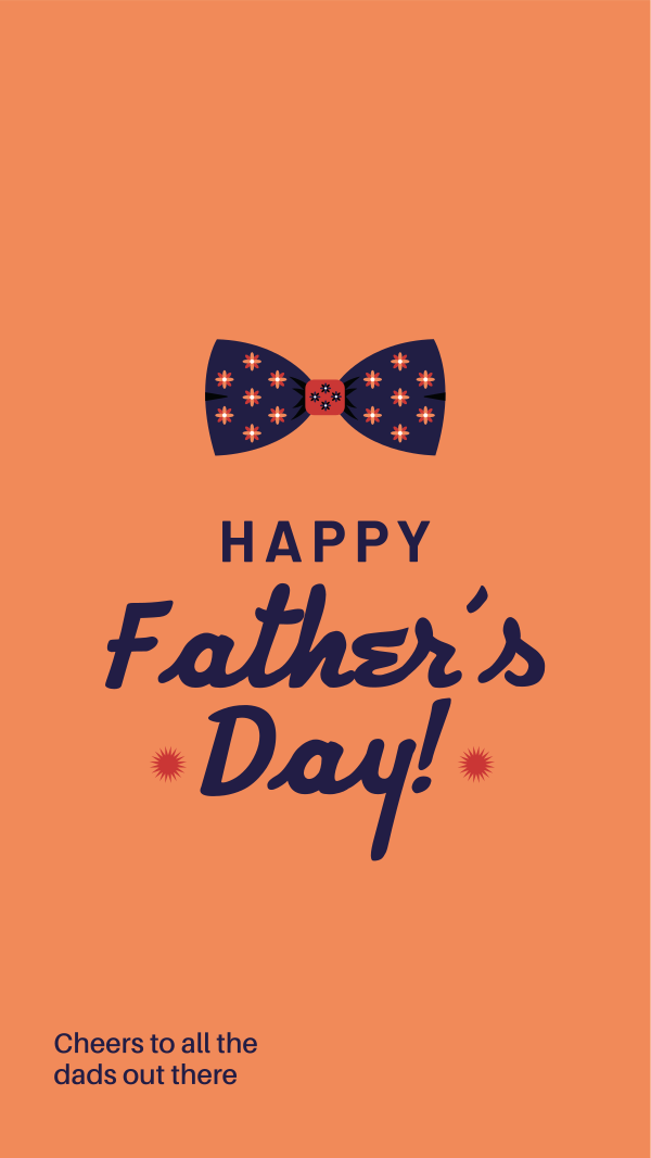 Father's Day Bow Instagram Story Design Image Preview