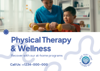 Physical Therapy At-Home Postcard Design