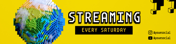 Pixel World Twitch Banner Design Image Preview