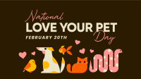 National Love Your Pet Day Animation Design