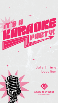 Sparkly Karaoke Party Facebook story Image Preview