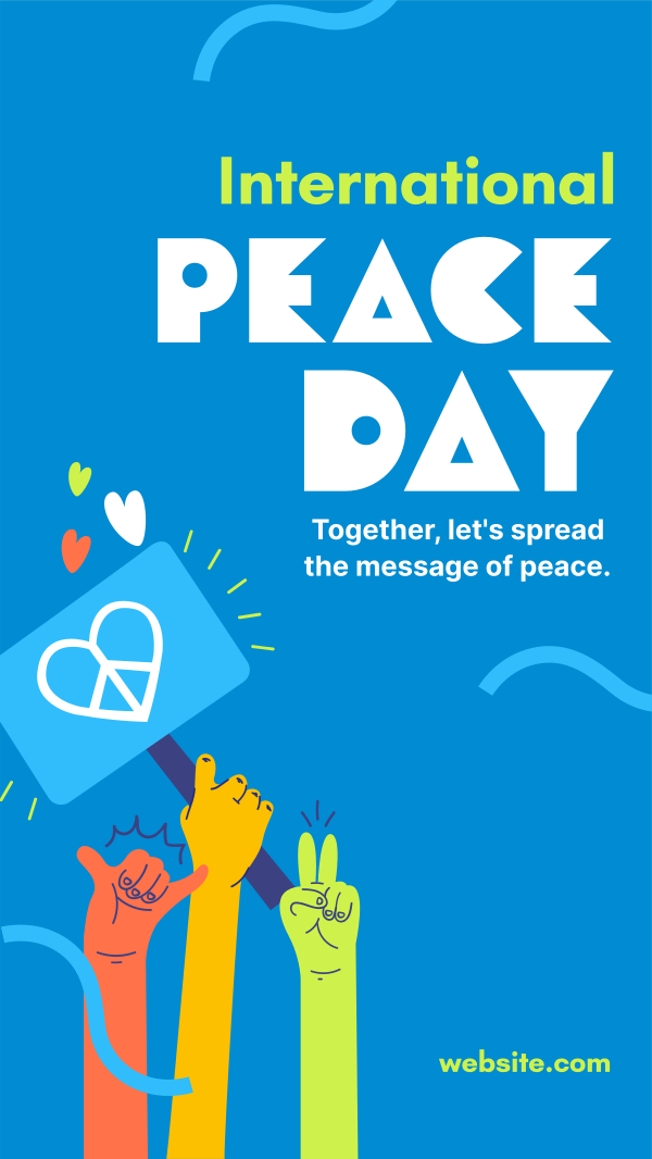 United for Peace Day Instagram Story Design