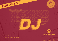Seasoned DJ for Events Postcard Image Preview